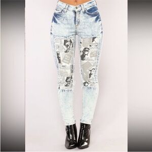 Fashion nova acid wash jeans